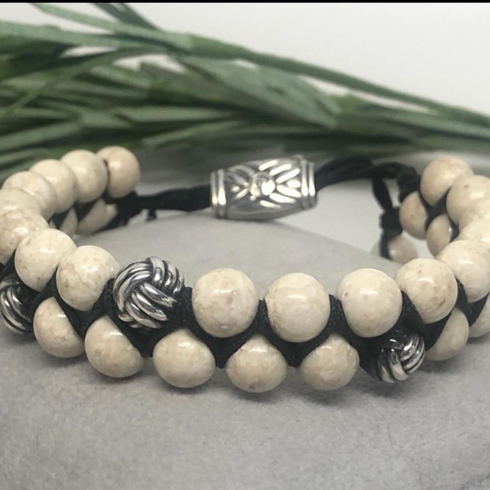 Authentic David Yurman Sterling Spiritual Bracelet Unisex